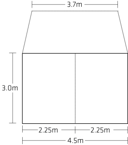 Tent size