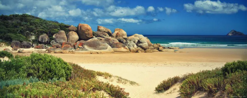 Camping at Wilsons prom, one of the best camping spots in Australia